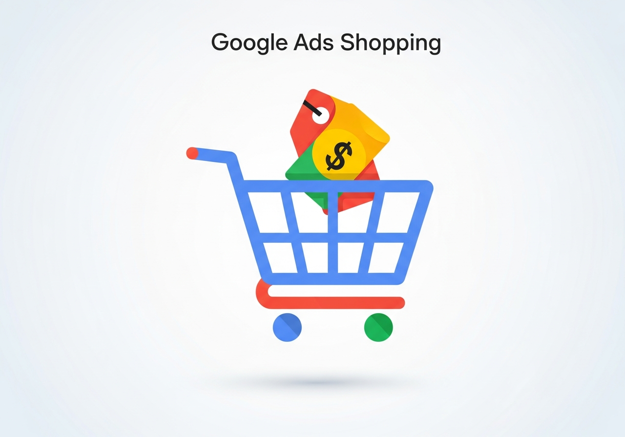 shopping bag icon for Google Shopping ads